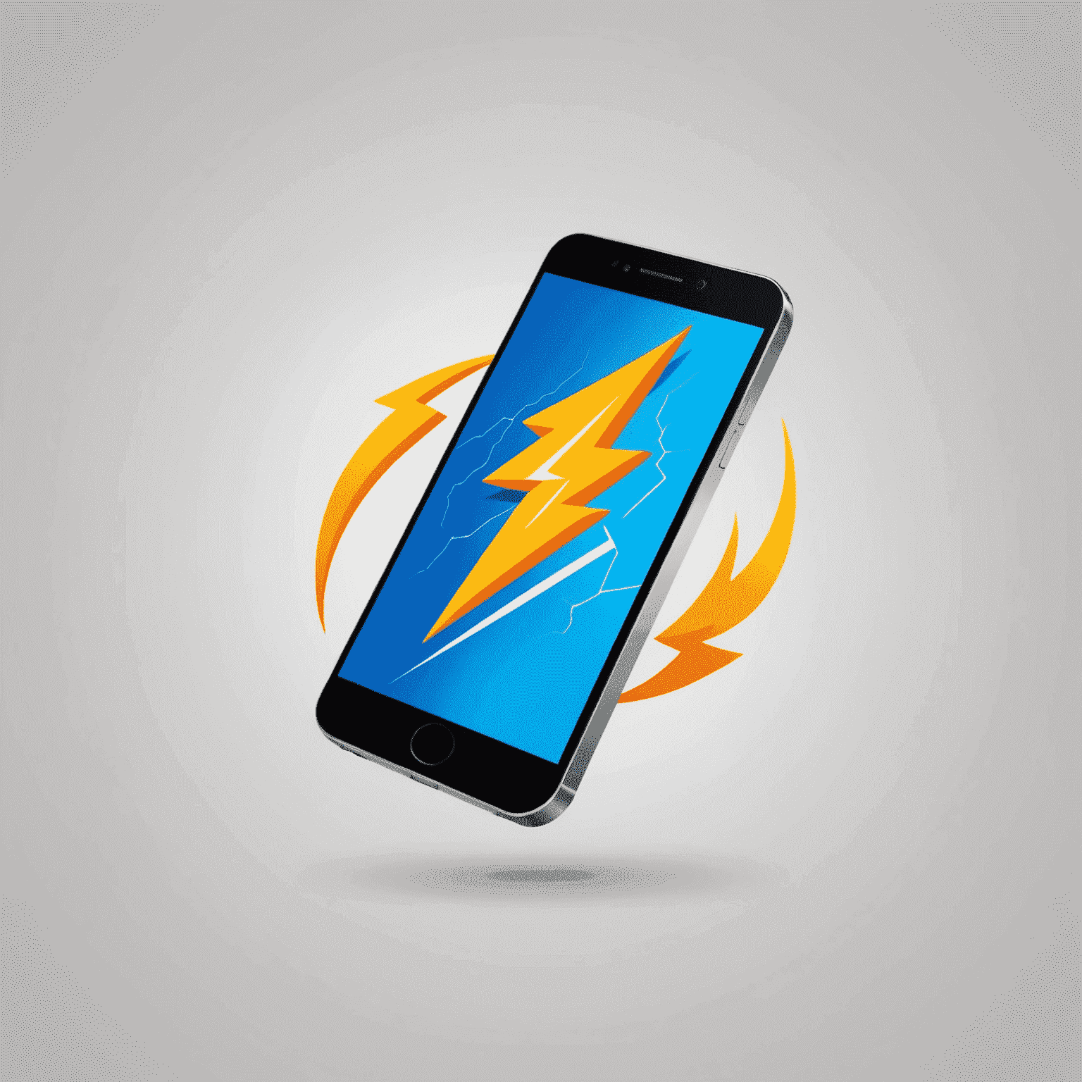 KuwFlex logo featuring a stylized mobile phone with a lightning bolt, symbolizing fast recharge services