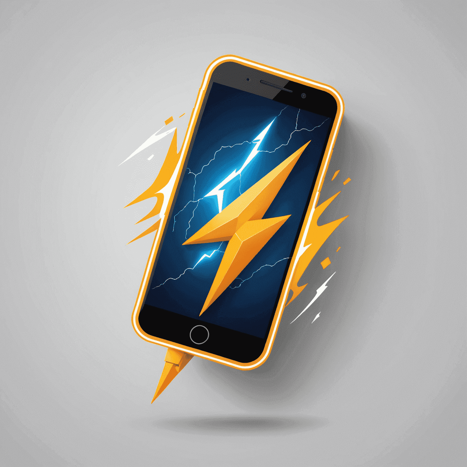 KuwFlex logo featuring a stylized mobile phone with a lightning bolt, symbolizing fast recharge services